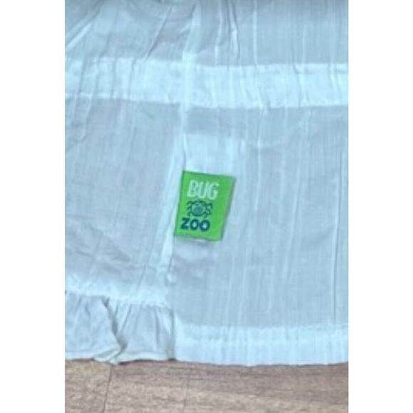 Bug Zoo Girls White Ruffled Long Sleeve Cotton Wrap Top Size Toddler 1 year - Picture 3 of 11